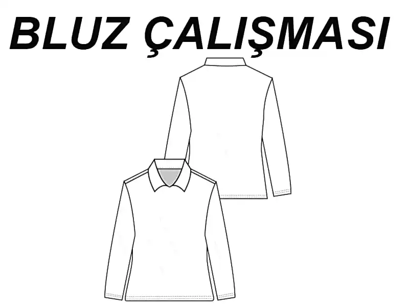 BLUZ ÇİZİMİ VE ŞABLONU